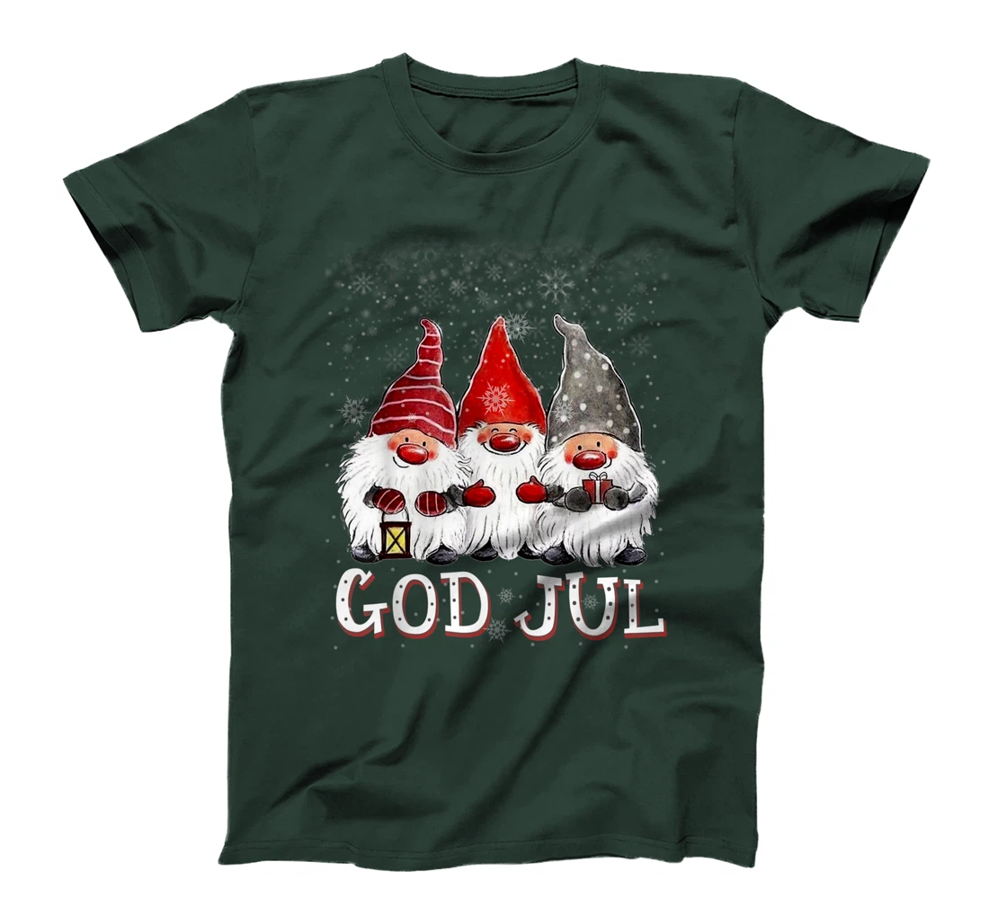 Merry Christmas God Jul Tee Cool Gnome Tomte Lefse Christmas T-Shirt