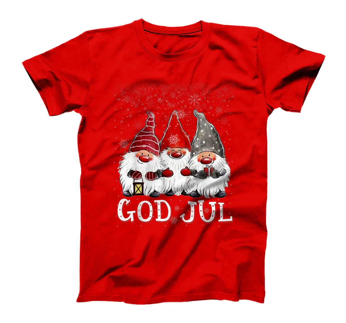 Merry Christmas God Jul Tee Cool Gnome Tomte Lefse Christmas T-Shirt