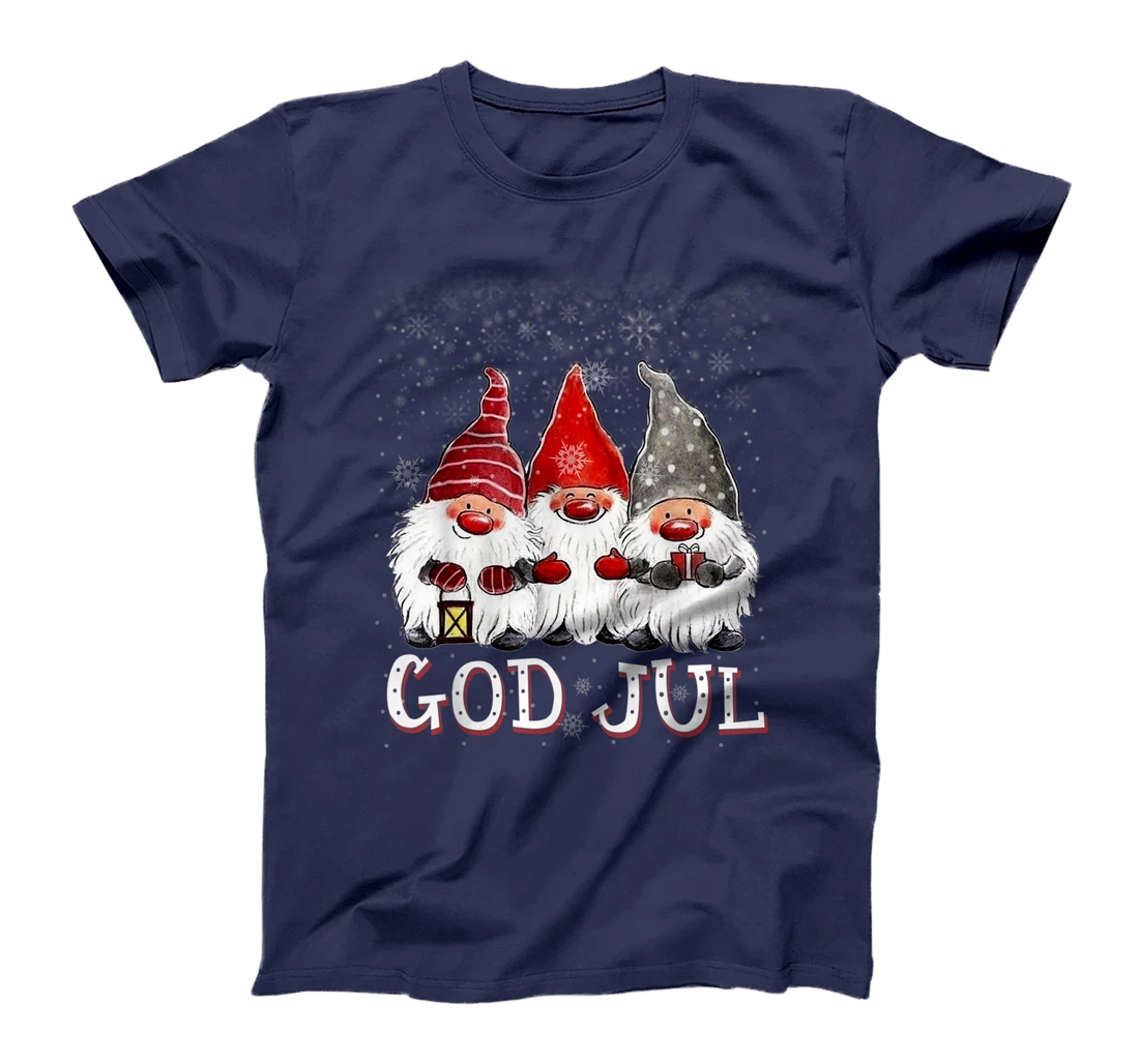 Merry Christmas God Jul Tee Cool Gnome Tomte Lefse Christmas T-Shirt