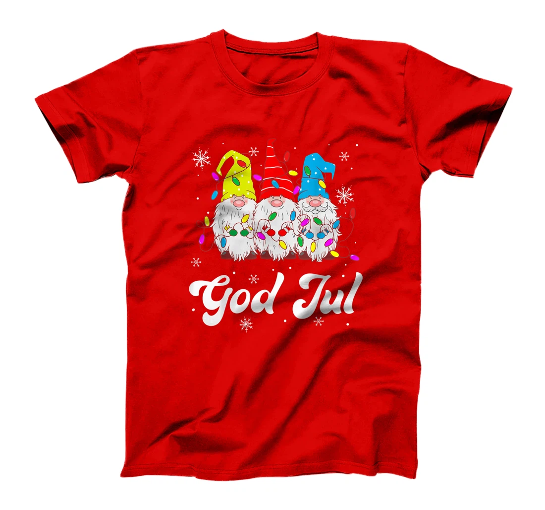God Jul Funny Swedish Merry Christmas Xmas Gnome Gift T-Shirt