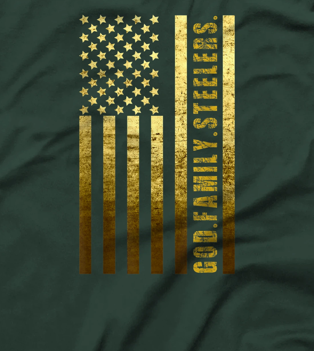 God Family Steelers Pro Us Flag Shirt Father's Day Dad Gift T-Shirt