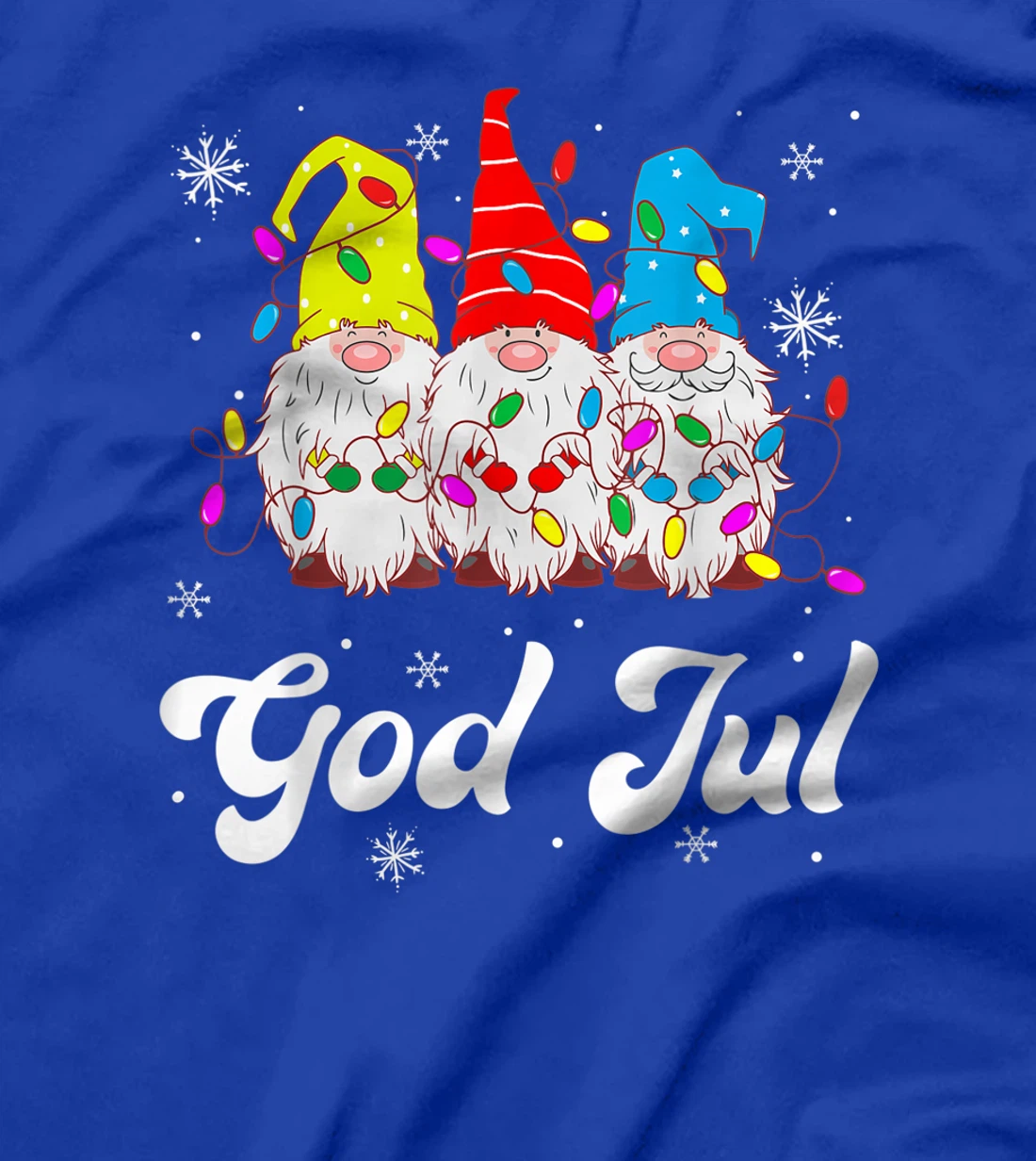 God Jul Funny Swedish Merry Christmas Xmas Gnome Gift T-Shirt