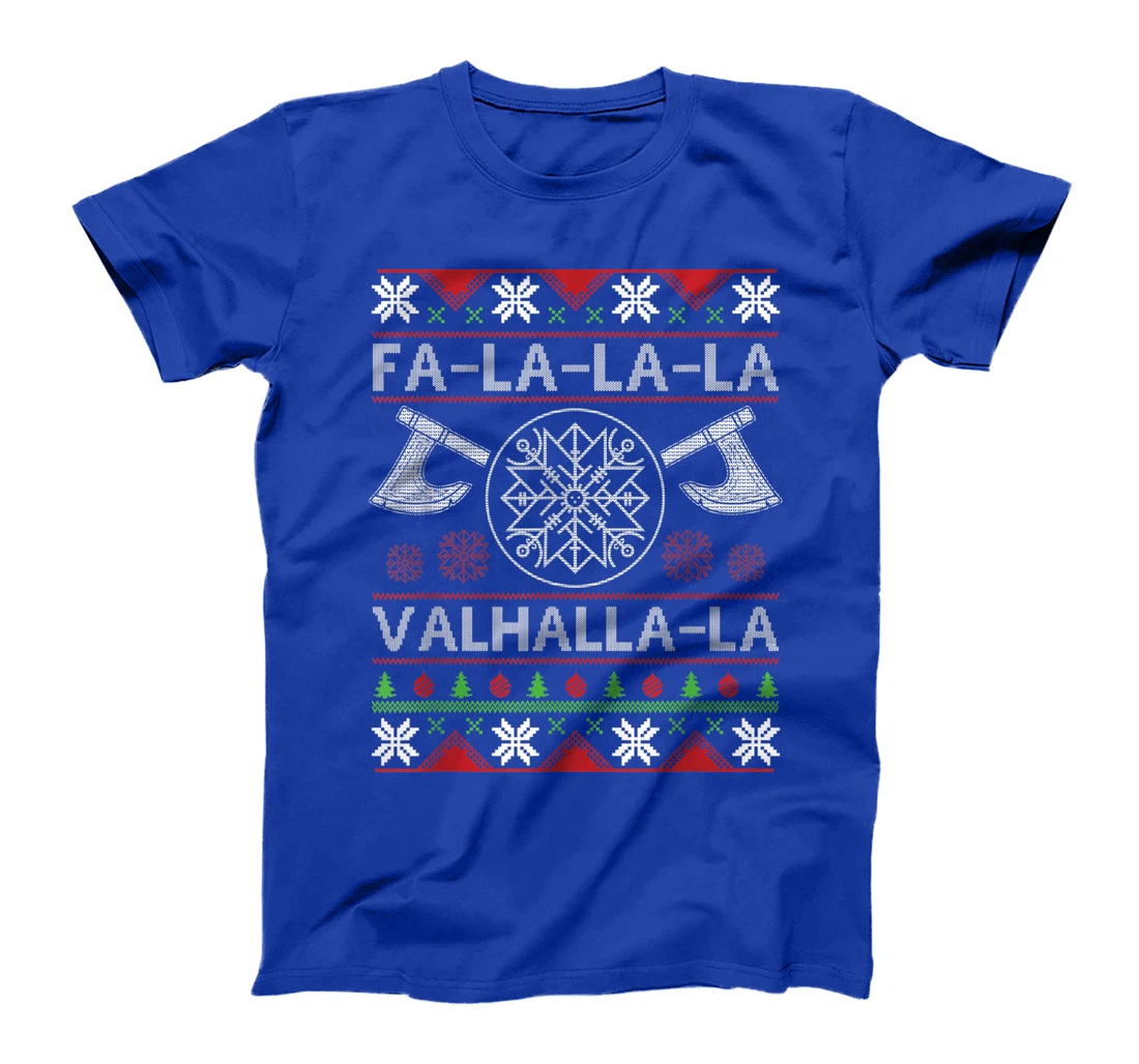 Fa-La-La-La Valhalla-La Viking God Ugly Christmas Design T-Shirt