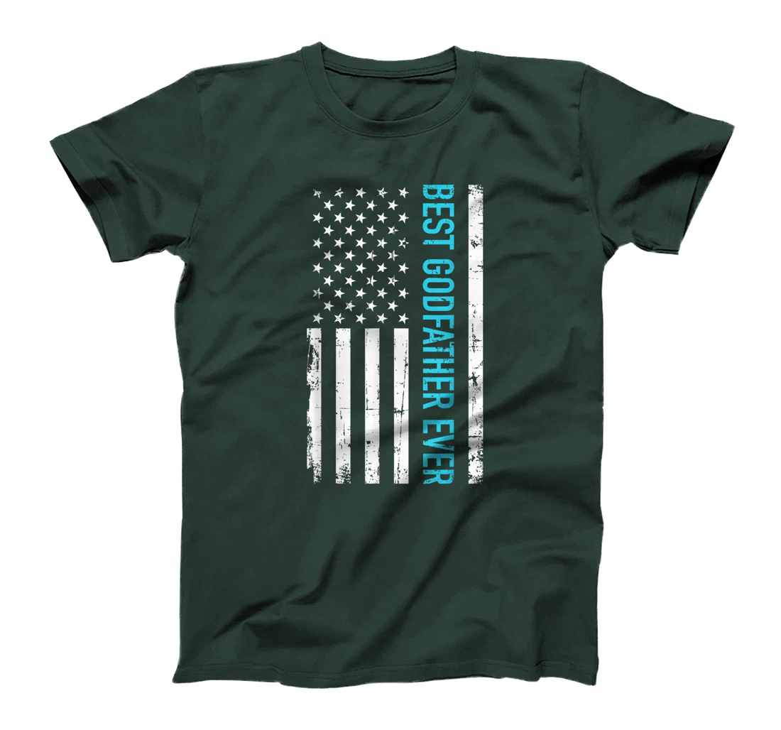 Best godfather ever US flag T-Shirt
