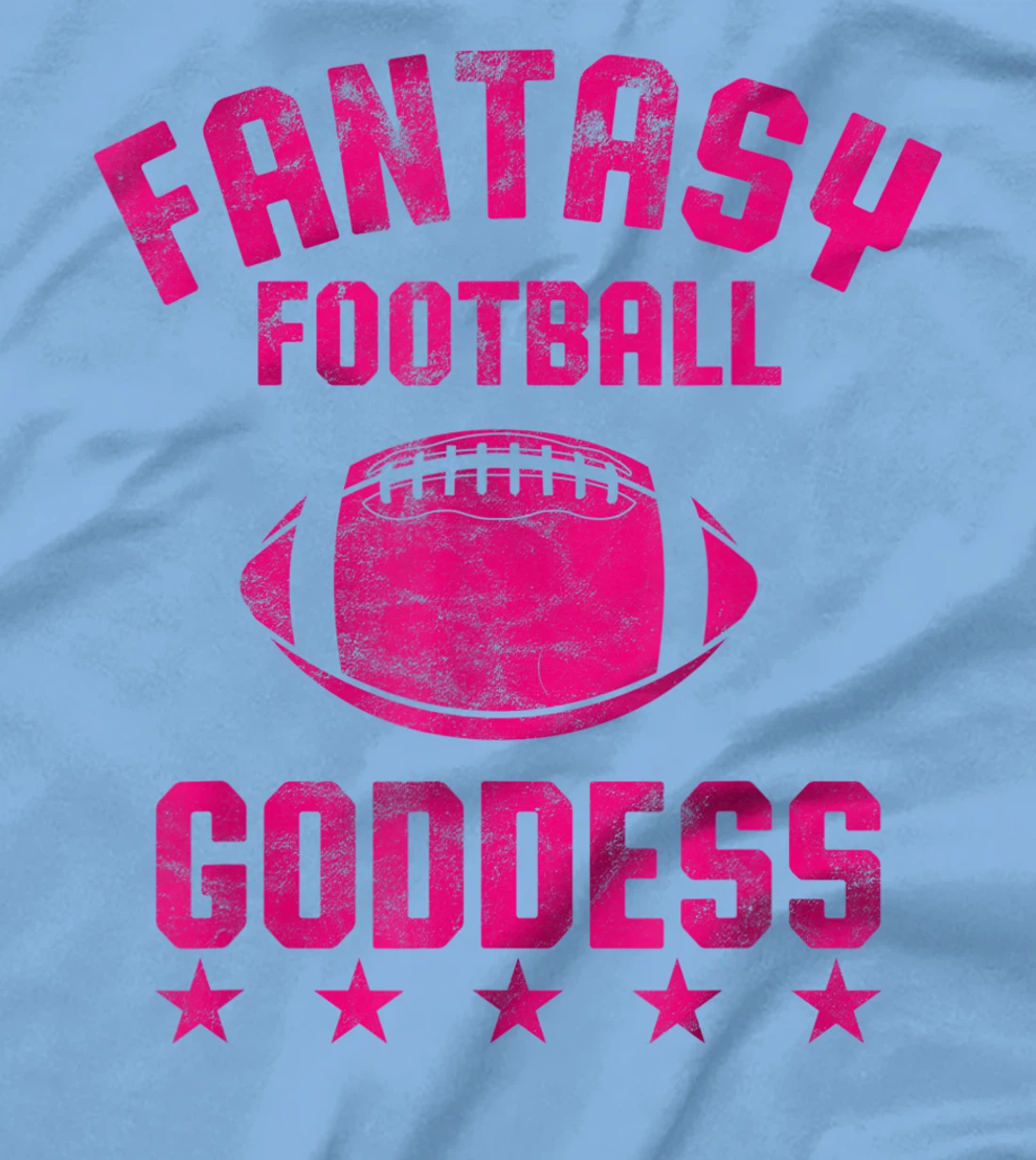 Fantasy Football Goddess Womens Cute Draft Party Gift T-Shirt
