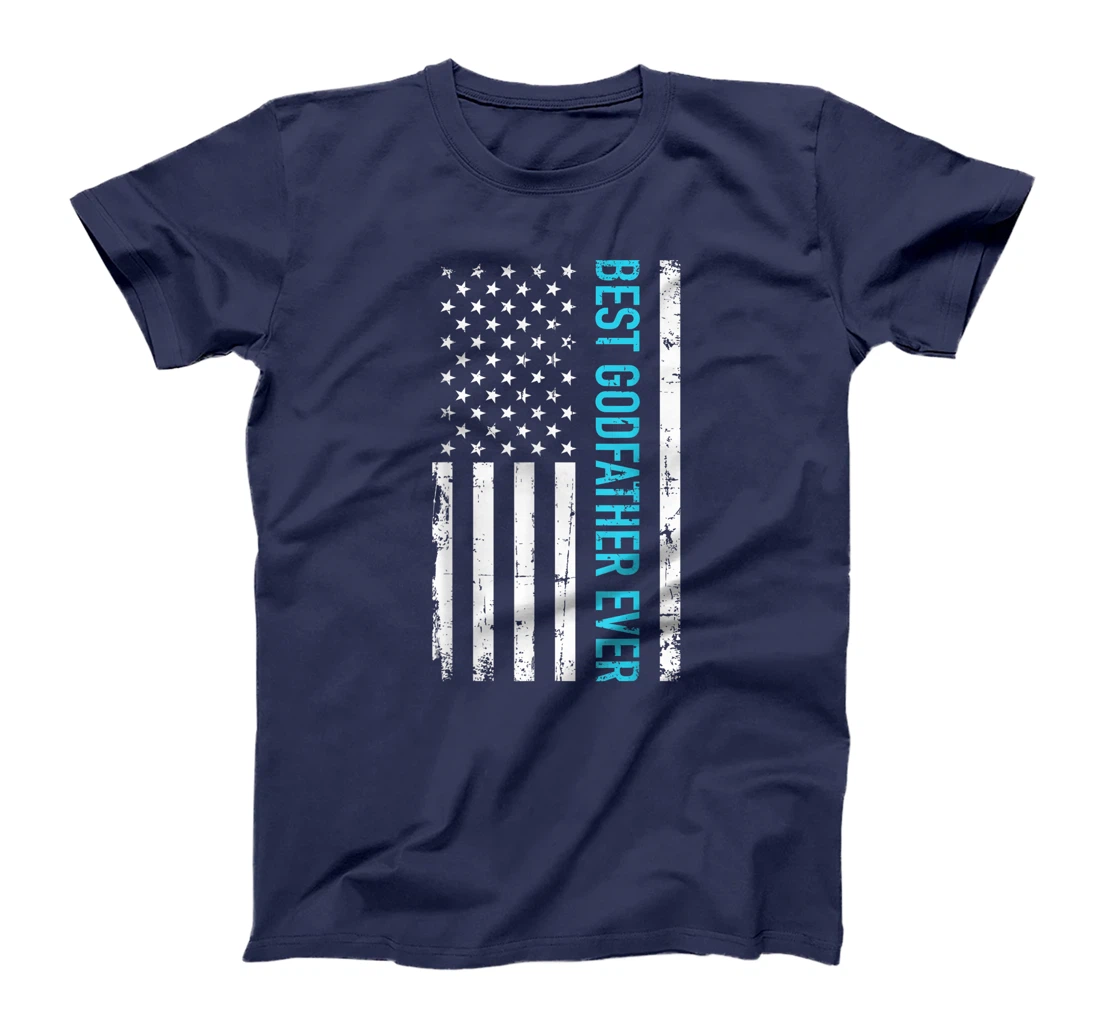 Best godfather ever US flag T-Shirt