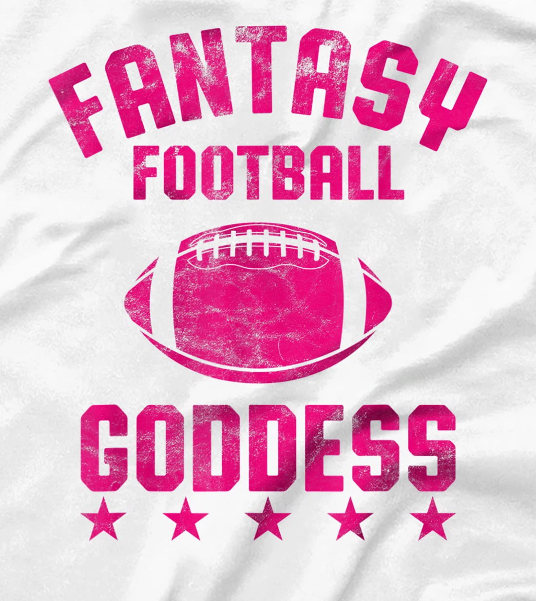 Fantasy Football Goddess Womens Cute Draft Party Gift T-Shirt