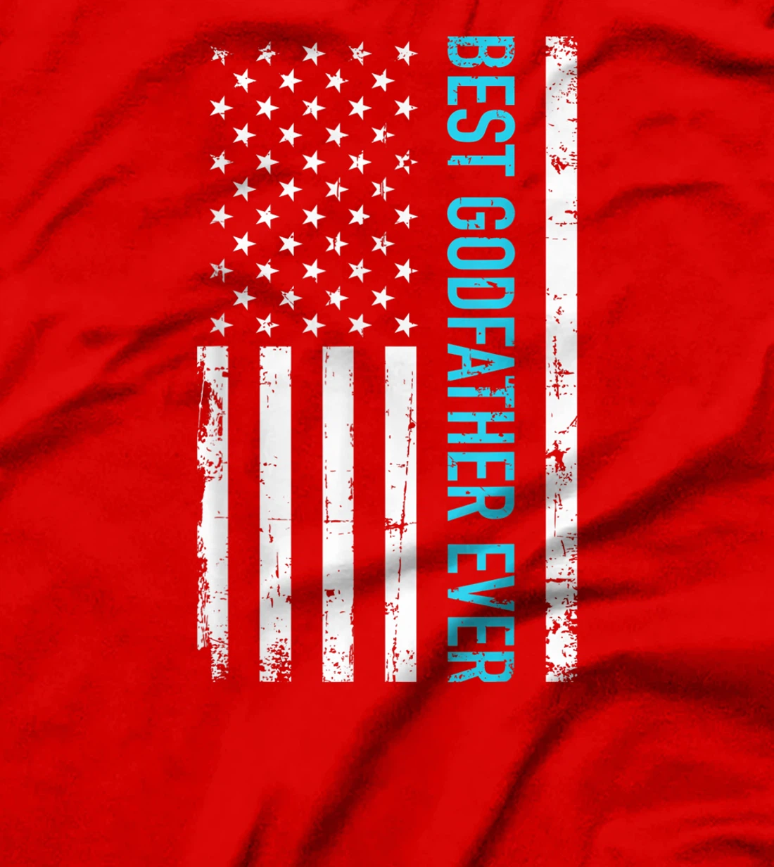 Best godfather ever US flag T-Shirt