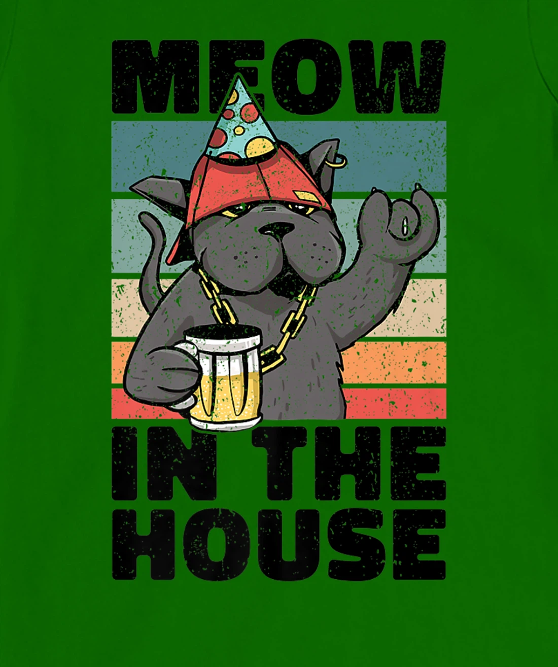 Womens Meow In The House. Miaow, Miau or Meaw Party Wear T-Shirt, Women T-Shirt