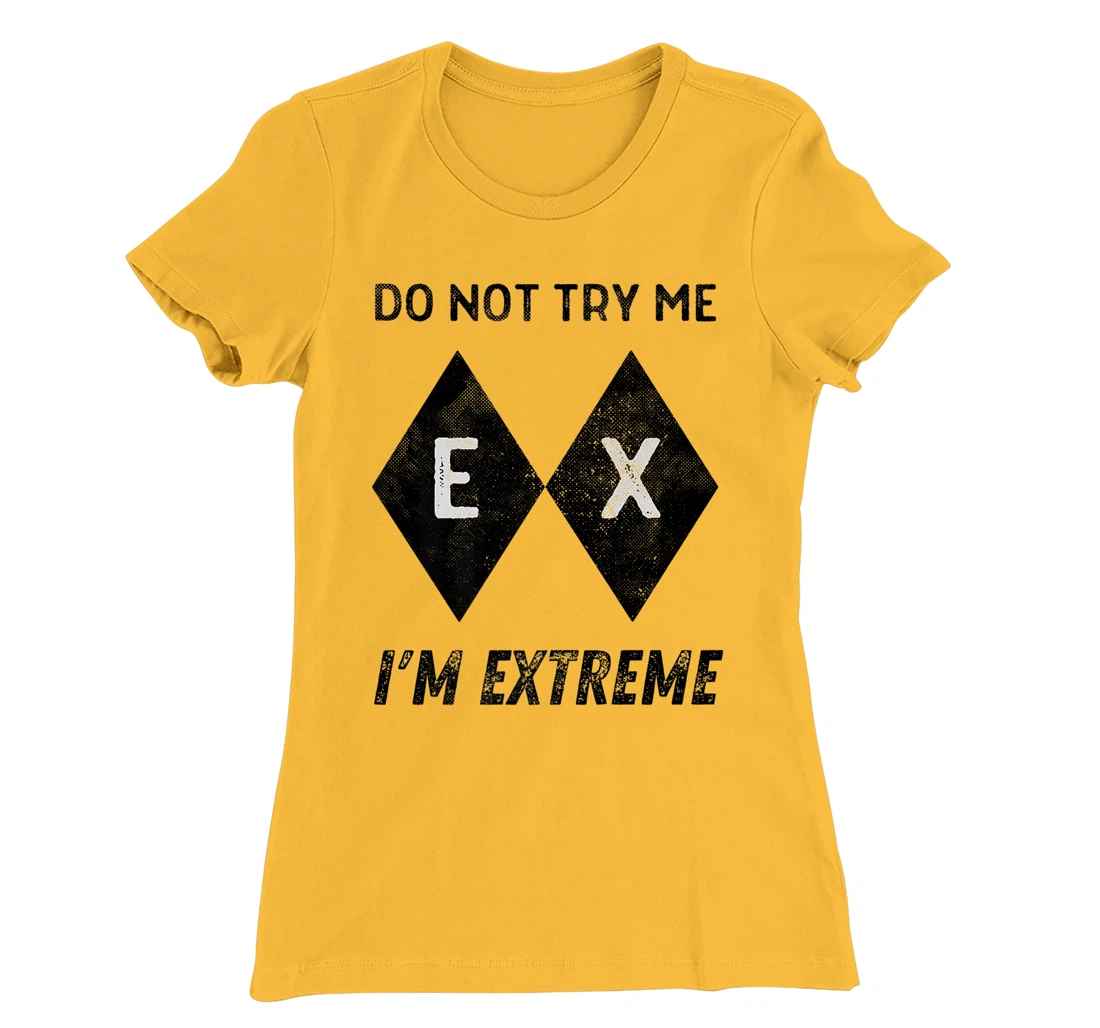 Womens Skiing Ski Slope Black Extreme Im Difficult Snowboard Grunge T-Shirt, Women T-Shirt