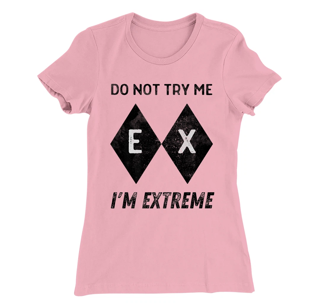 Womens Skiing Ski Slope Black Extreme Im Difficult Snowboard Grunge T-Shirt, Women T-Shirt