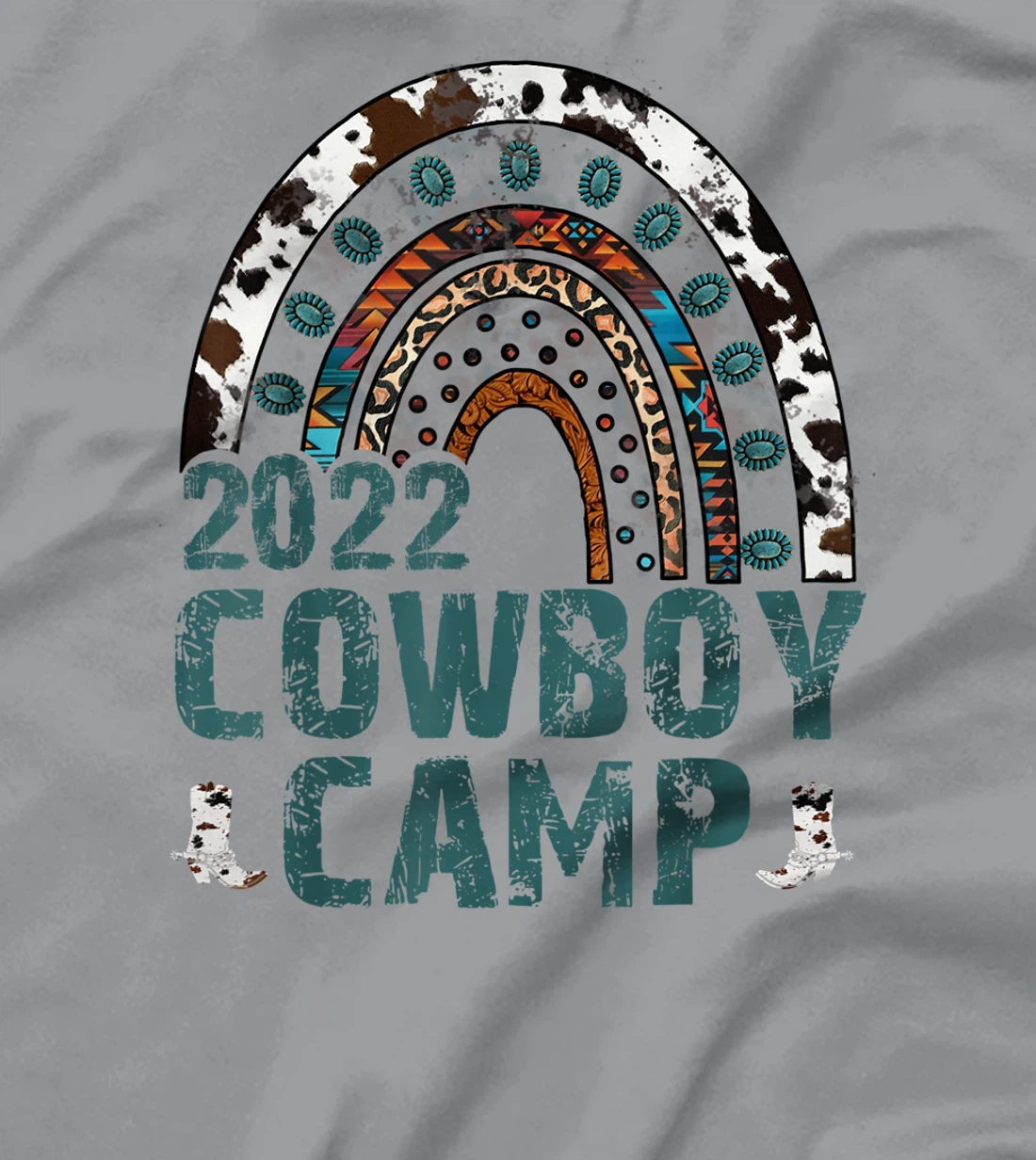 Cowboy Camp Retro Horse Riding Womens Western Boho Cowboy T-Shirt, Women T-Shirt