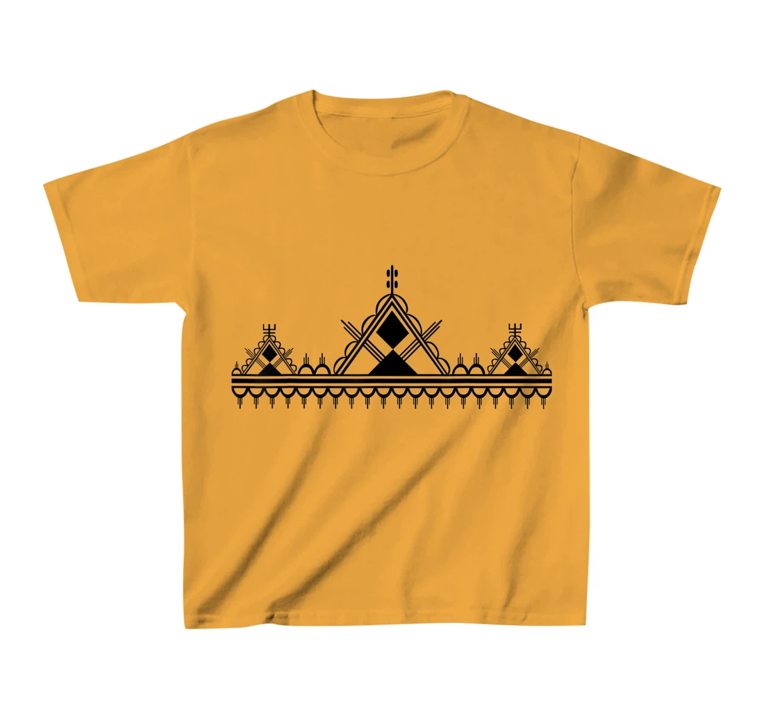 Womens Amazigh Motifs Berbers Moroccan Algerian Tunisian Kabyle T-Shirt, Kid T-Shirt and Women T-Shirt