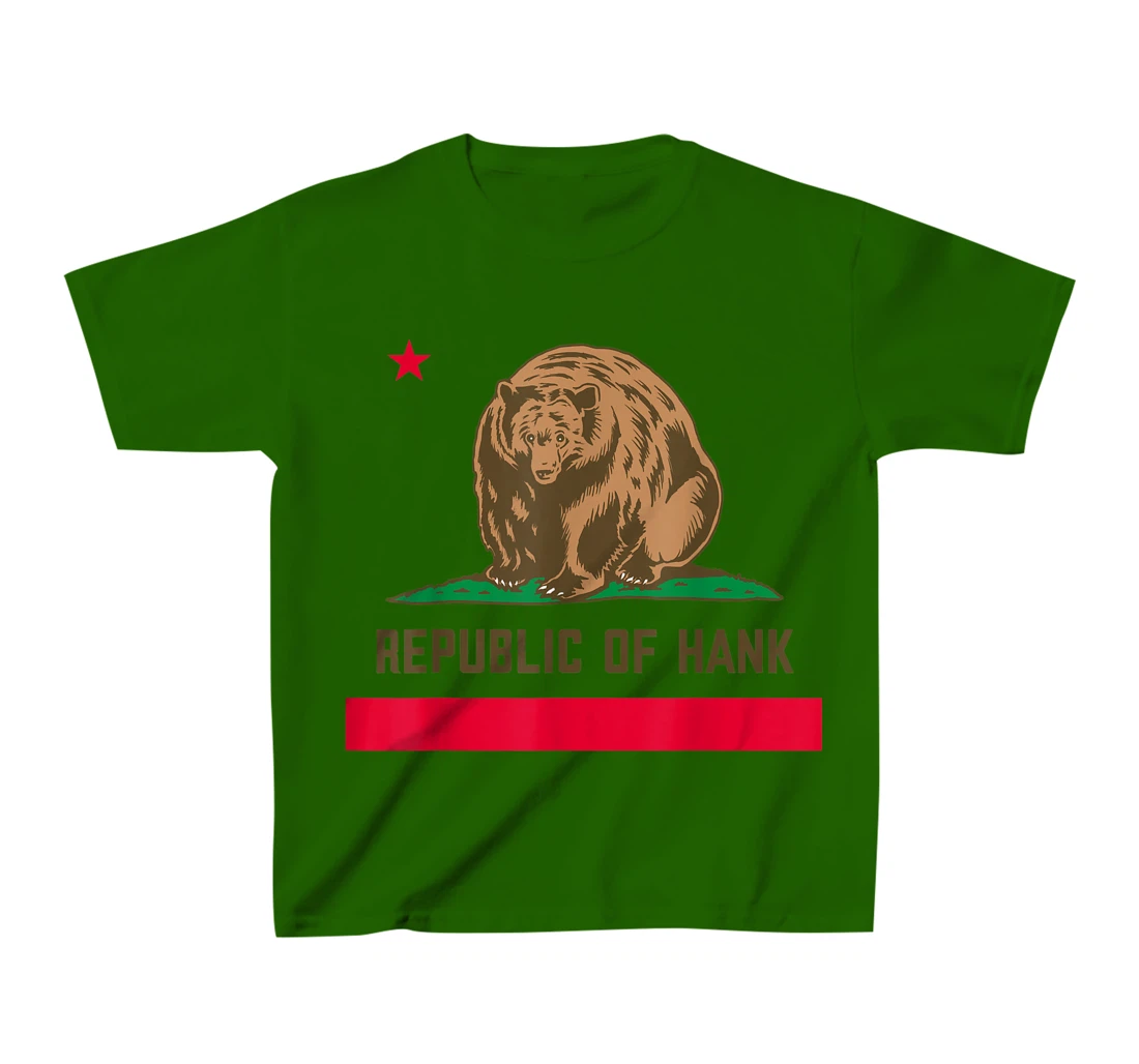 Womens Hank The Tank Bear Republic Of Hank T-Shirt, Kid T-Shirt and Women T-Shirt