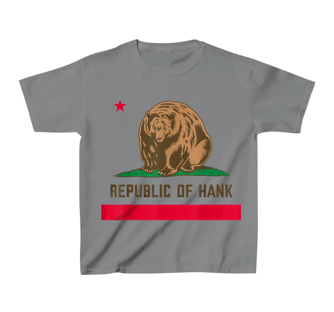 Womens Hank The Tank Bear Republic Of Hank T-Shirt, Kid T-Shirt and Women T-Shirt