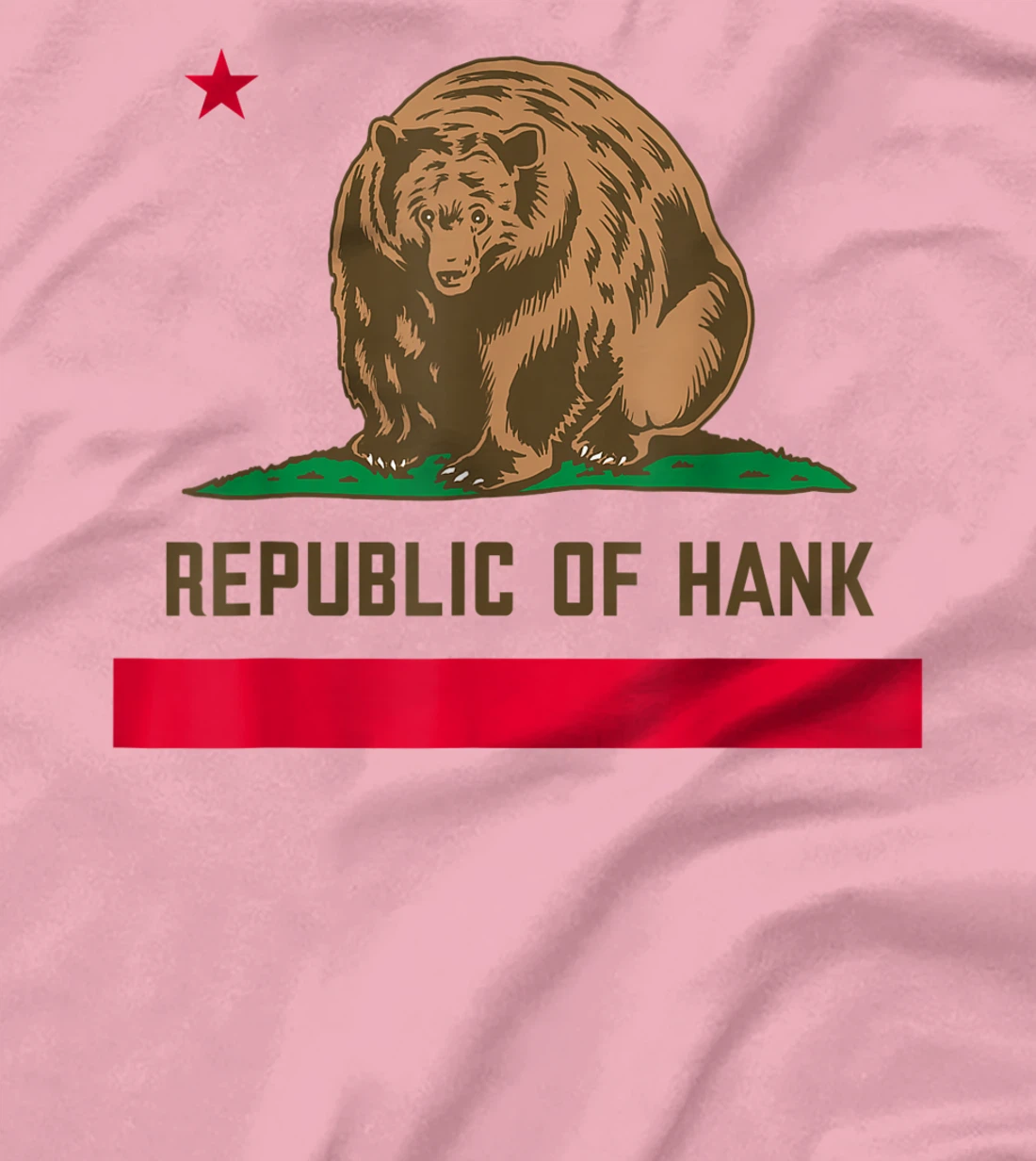 Womens Hank The Tank Bear Republic Of Hank T-Shirt, Kid T-Shirt and Women T-Shirt