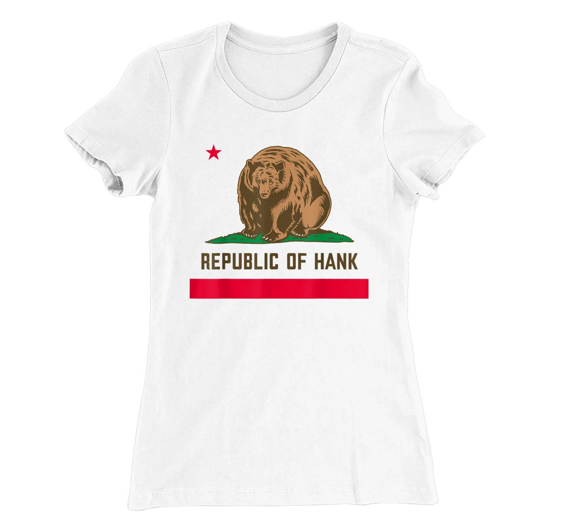 Womens Hank The Tank Bear Republic Of Hank T-Shirt, Kid T-Shirt and Women T-Shirt