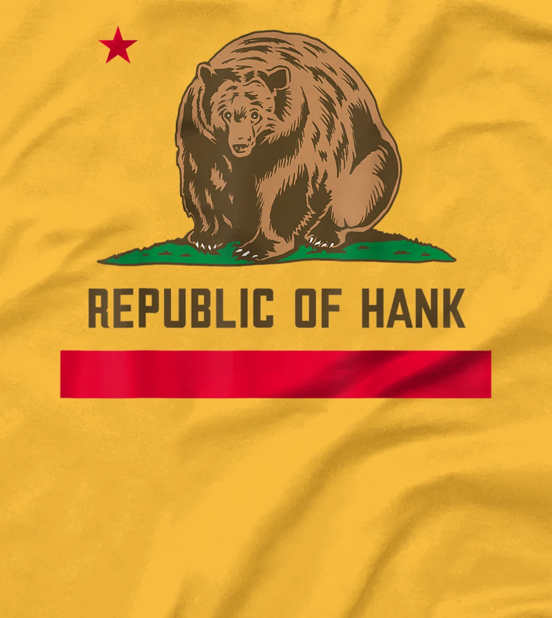 Womens Hank The Tank Bear Republic Of Hank T-Shirt, Kid T-Shirt and Women T-Shirt