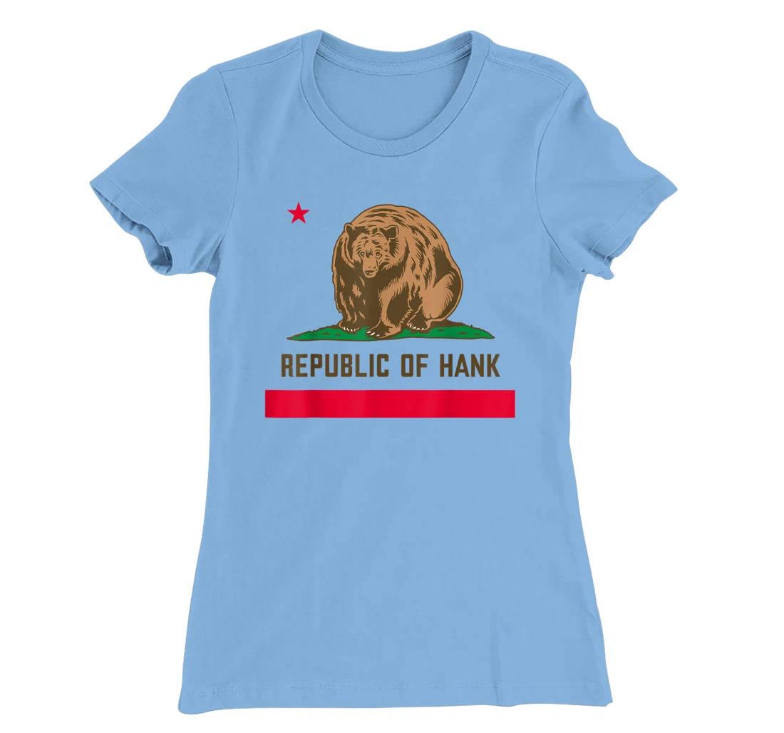 Womens Hank The Tank Bear Republic Of Hank T-Shirt, Kid T-Shirt and Women T-Shirt