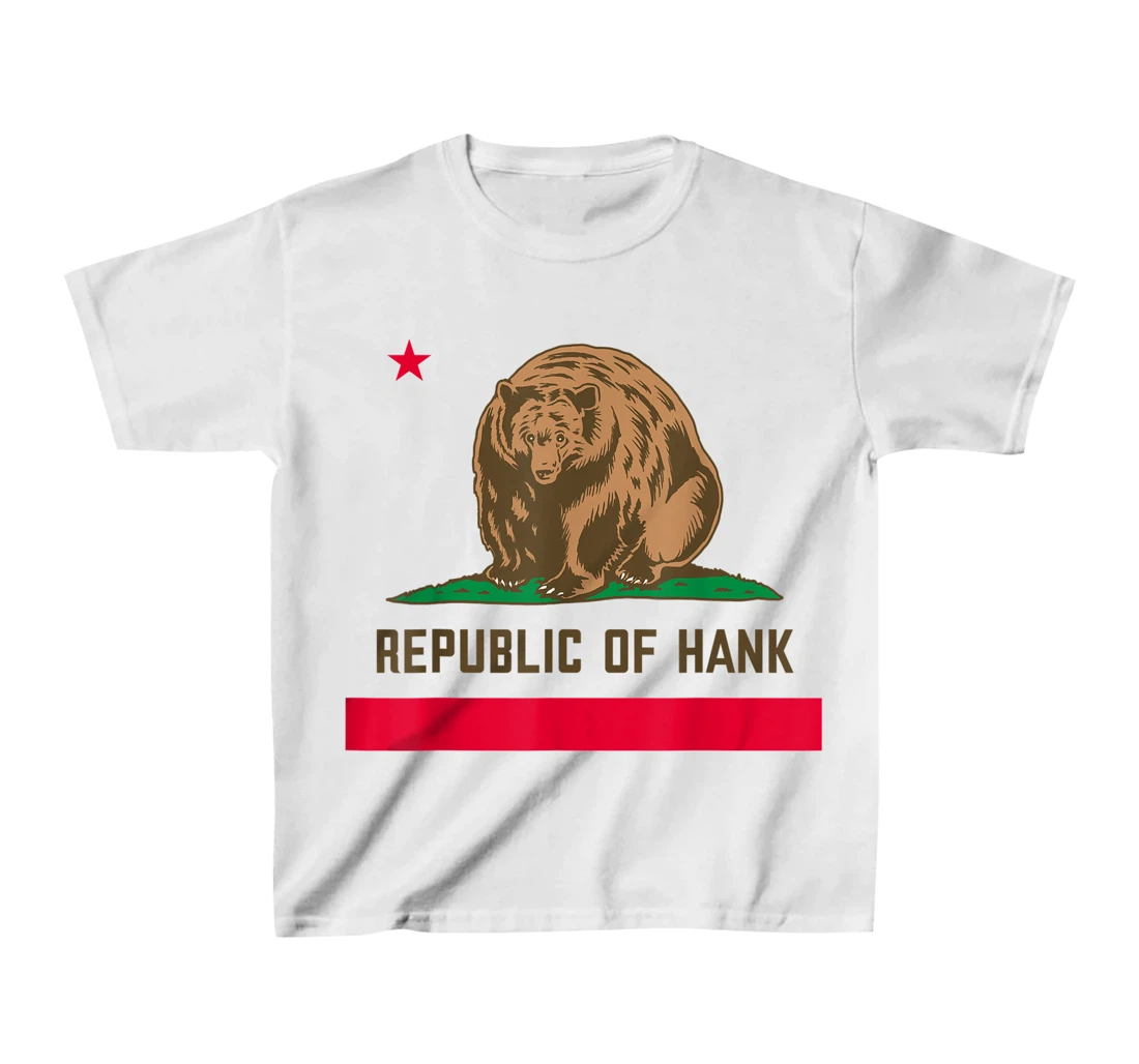 Womens Hank The Tank Bear Republic Of Hank T-Shirt, Kid T-Shirt and Women T-Shirt