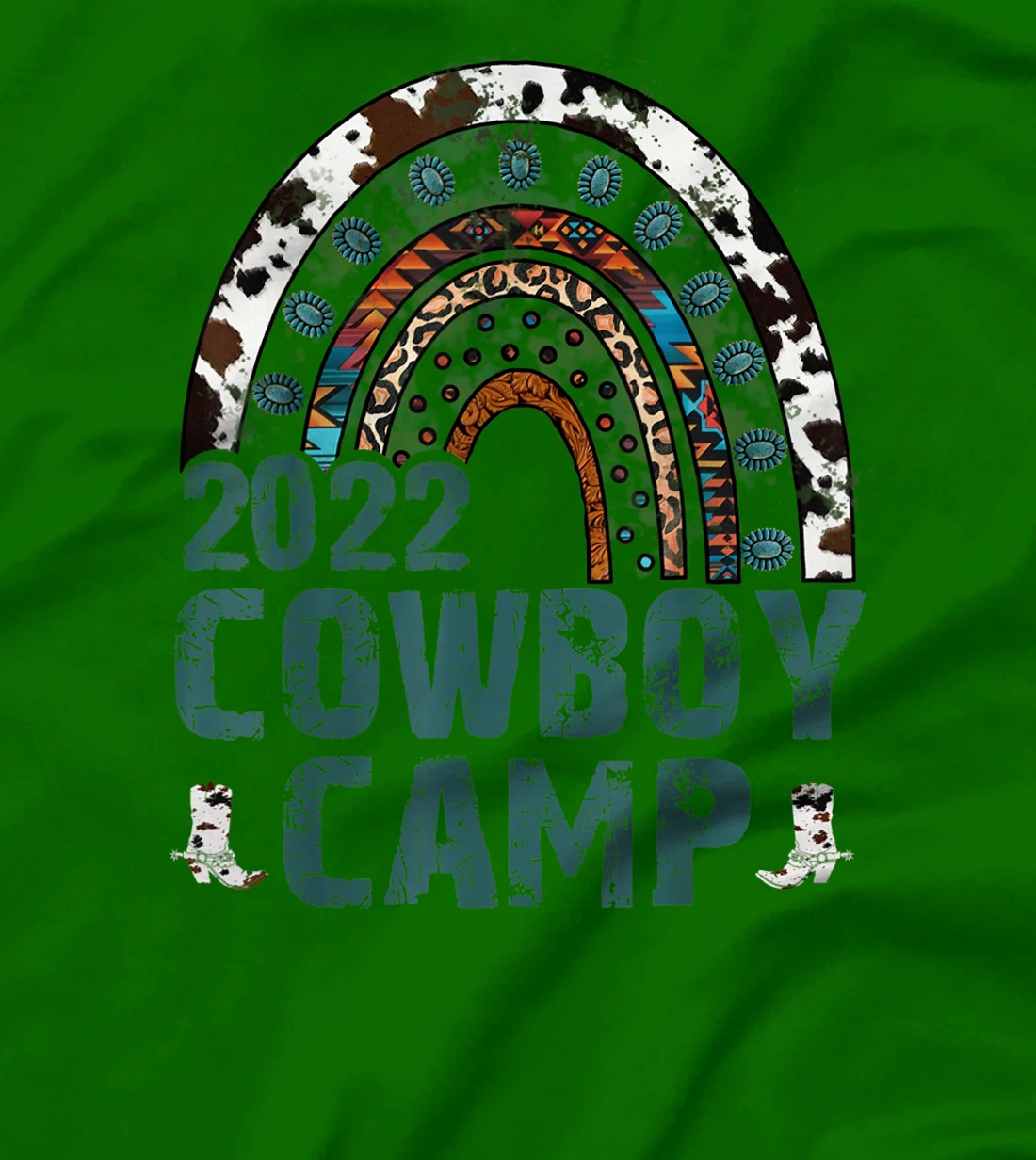 Cowboy Camp Retro Horse Riding Womens Western Boho Cowboy T-Shirt, Women T-Shirt