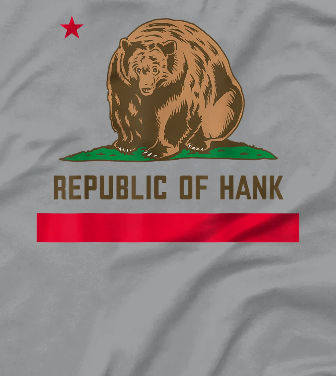 Womens Hank The Tank Bear Republic Of Hank T-Shirt, Kid T-Shirt and Women T-Shirt