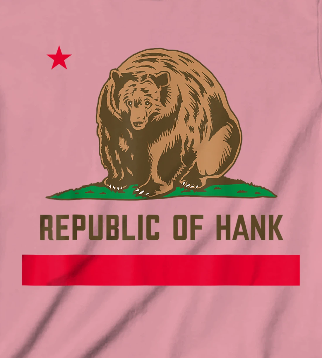 Womens Hank The Tank Bear Republic Of Hank T-Shirt, Kid T-Shirt and Women T-Shirt