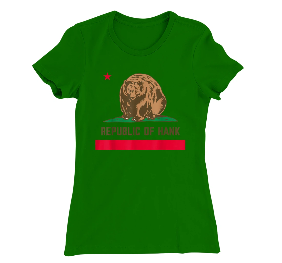 Womens Hank The Tank Bear Republic Of Hank T-Shirt, Kid T-Shirt and Women T-Shirt