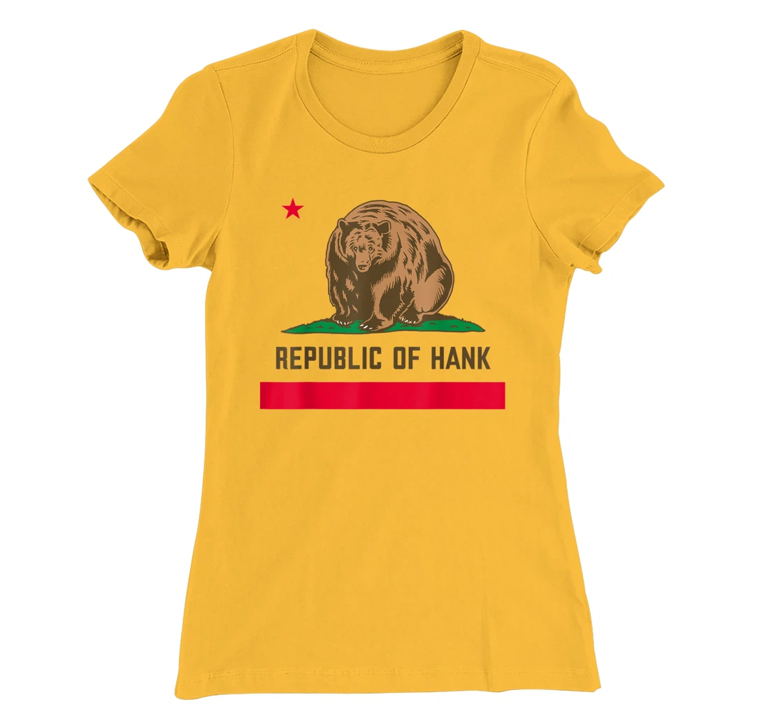 Womens Hank The Tank Bear Republic Of Hank T-Shirt, Kid T-Shirt and Women T-Shirt