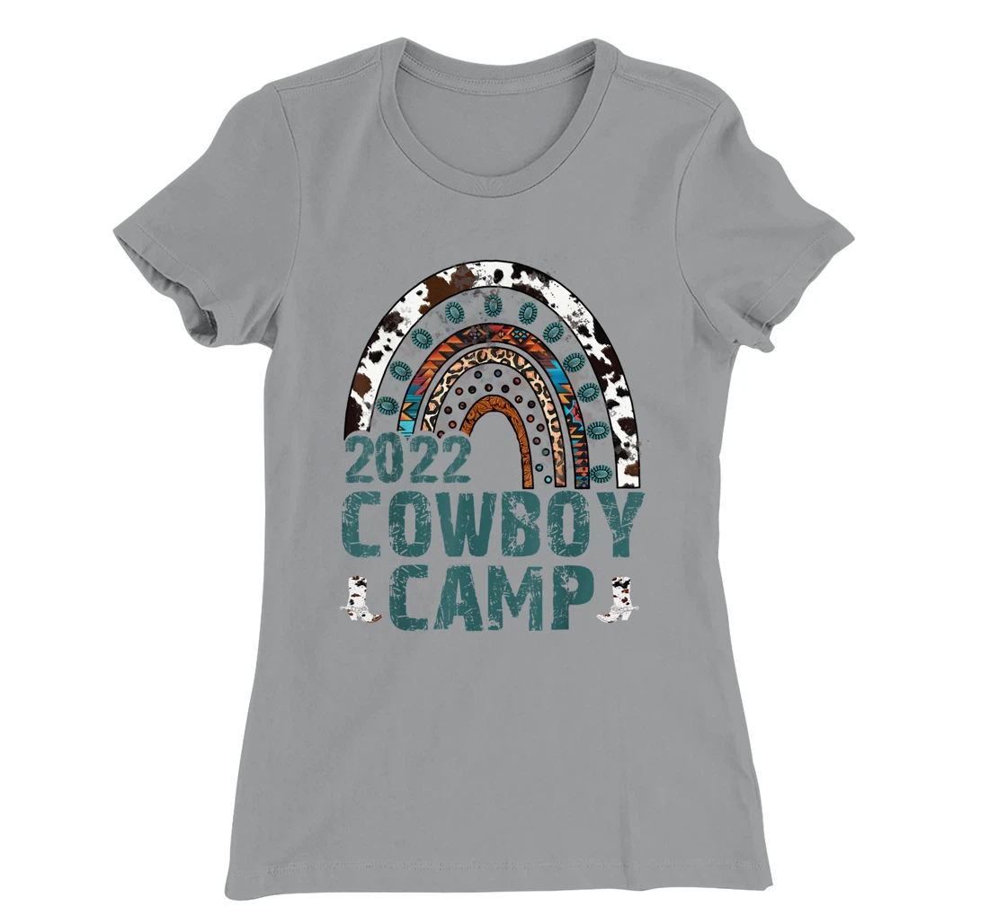 Cowboy Camp Retro Horse Riding Womens Western Boho Cowboy T-Shirt, Women T-Shirt
