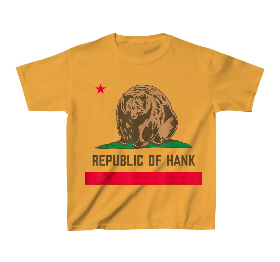 Womens Hank The Tank Bear Republic Of Hank T-Shirt, Kid T-Shirt and Women T-Shirt
