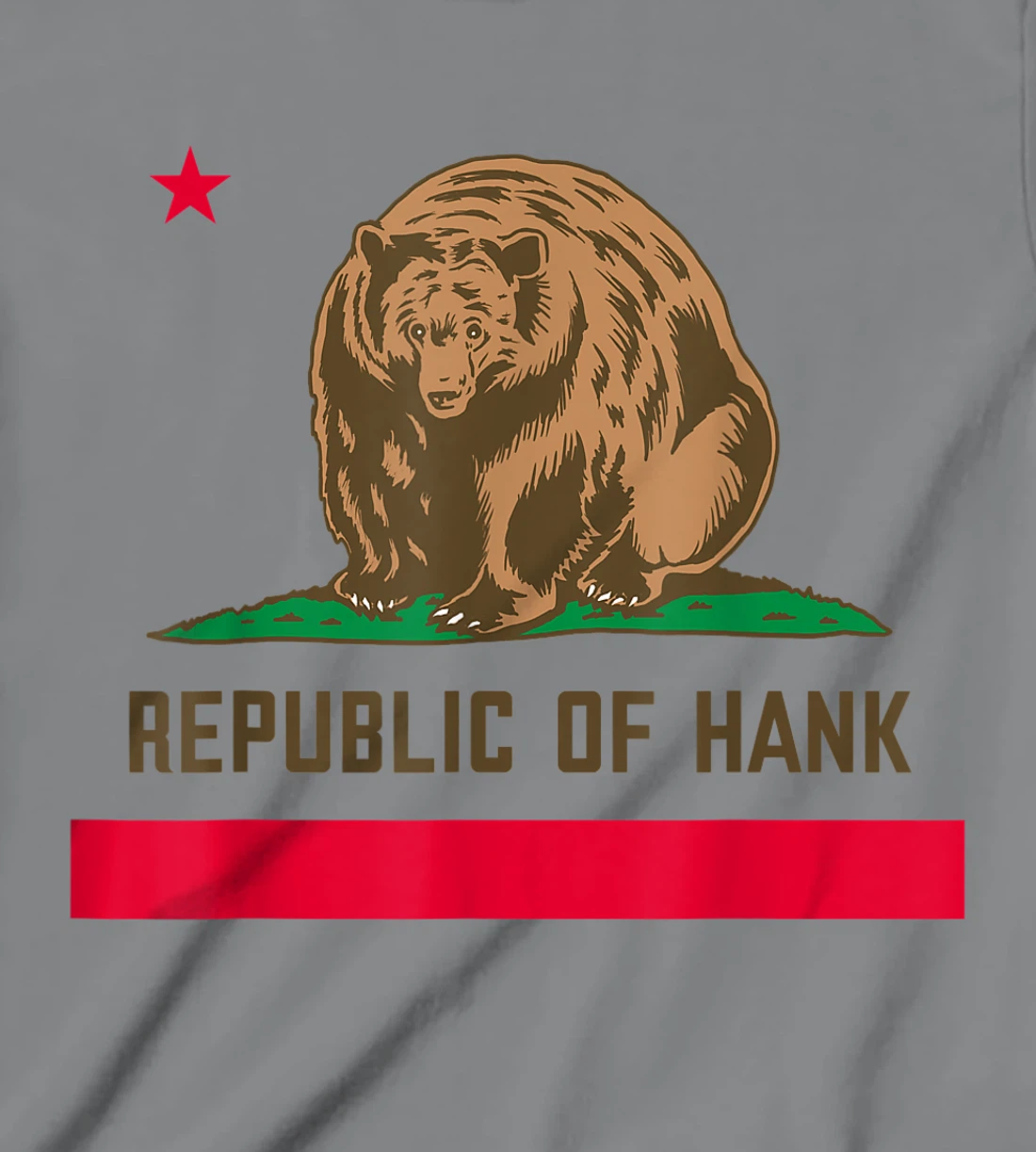 Womens Hank The Tank Bear Republic Of Hank T-Shirt, Kid T-Shirt and Women T-Shirt