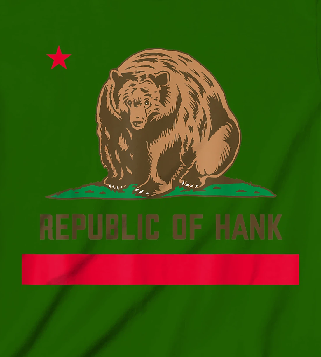 Womens Hank The Tank Bear Republic Of Hank T-Shirt, Kid T-Shirt and Women T-Shirt