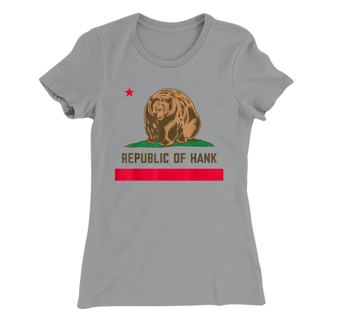 Womens Hank The Tank Bear Republic Of Hank T-Shirt, Kid T-Shirt and Women T-Shirt
