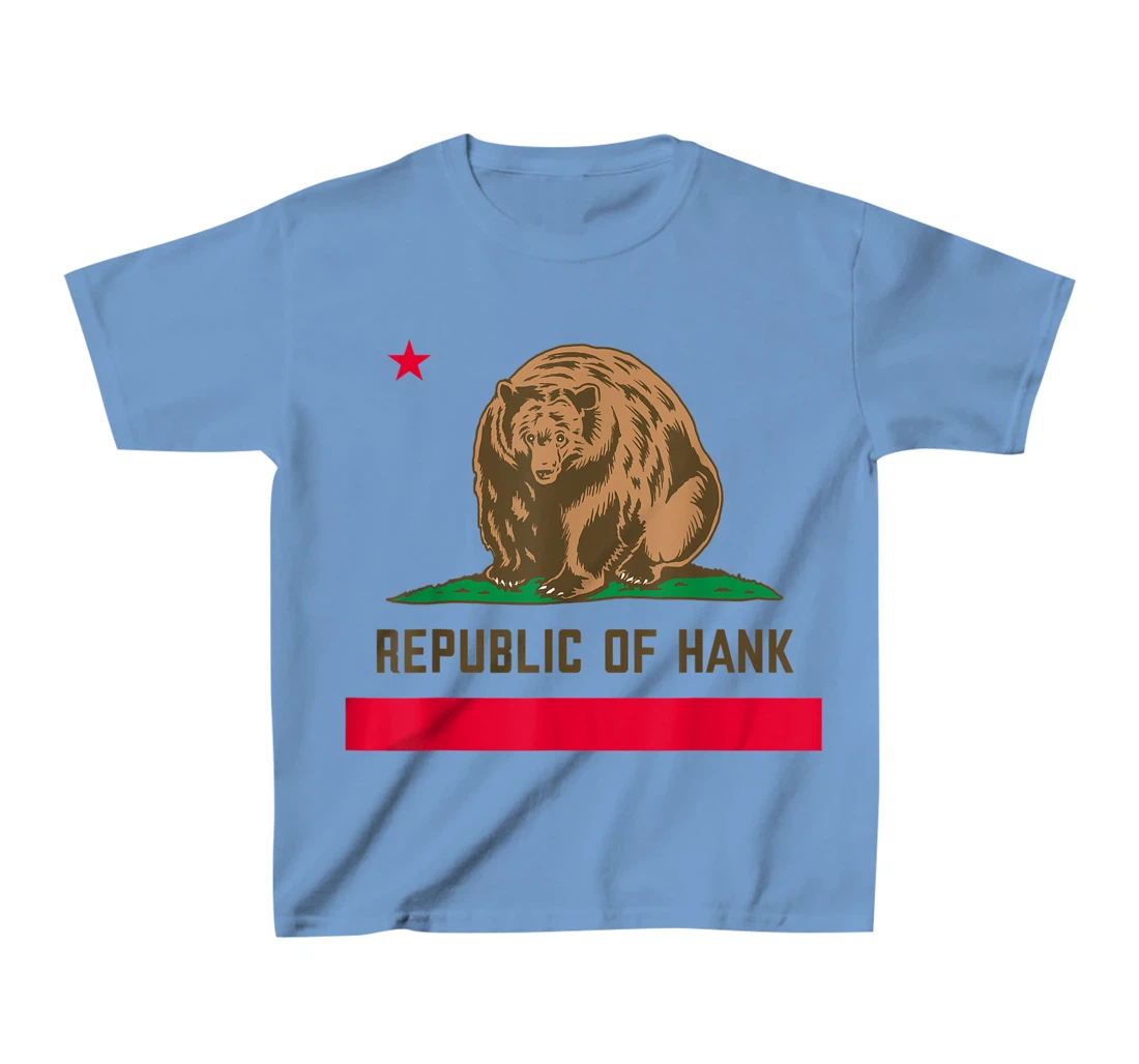 Womens Hank The Tank Bear Republic Of Hank T-Shirt, Kid T-Shirt and Women T-Shirt