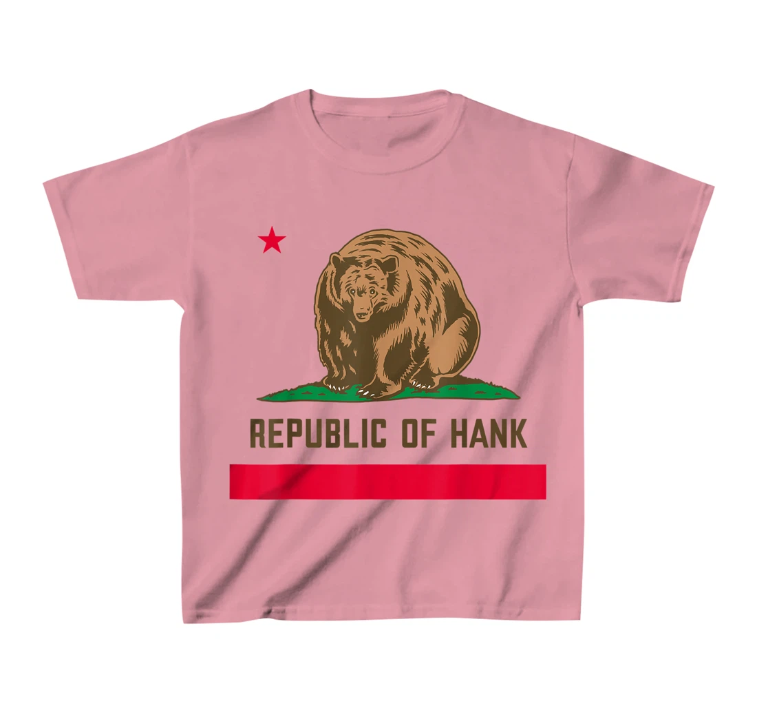 Womens Hank The Tank Bear Republic Of Hank T-Shirt, Kid T-Shirt and Women T-Shirt