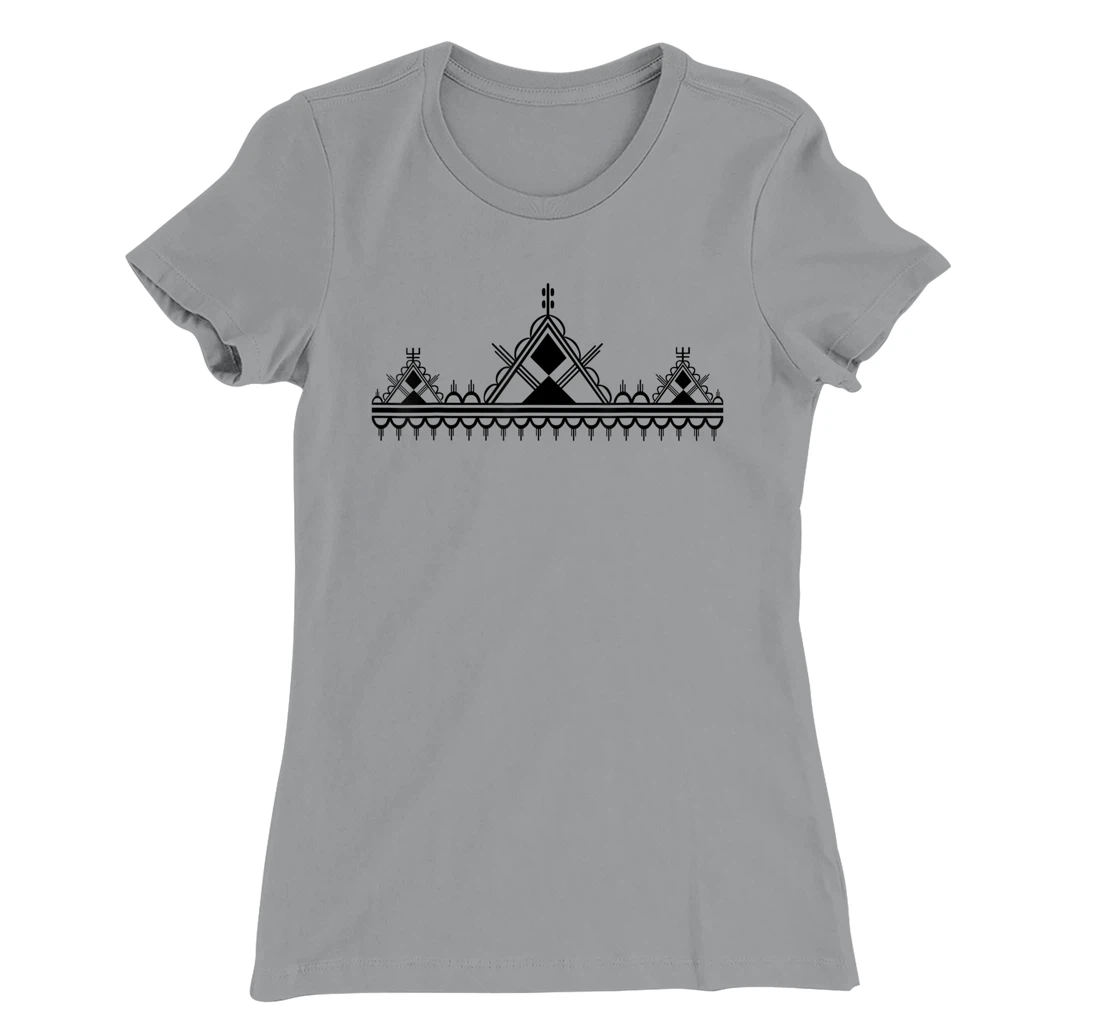Womens Amazigh Motifs Berbers Moroccan Algerian Tunisian Kabyle T-Shirt, Kid T-Shirt and Women T-Shirt