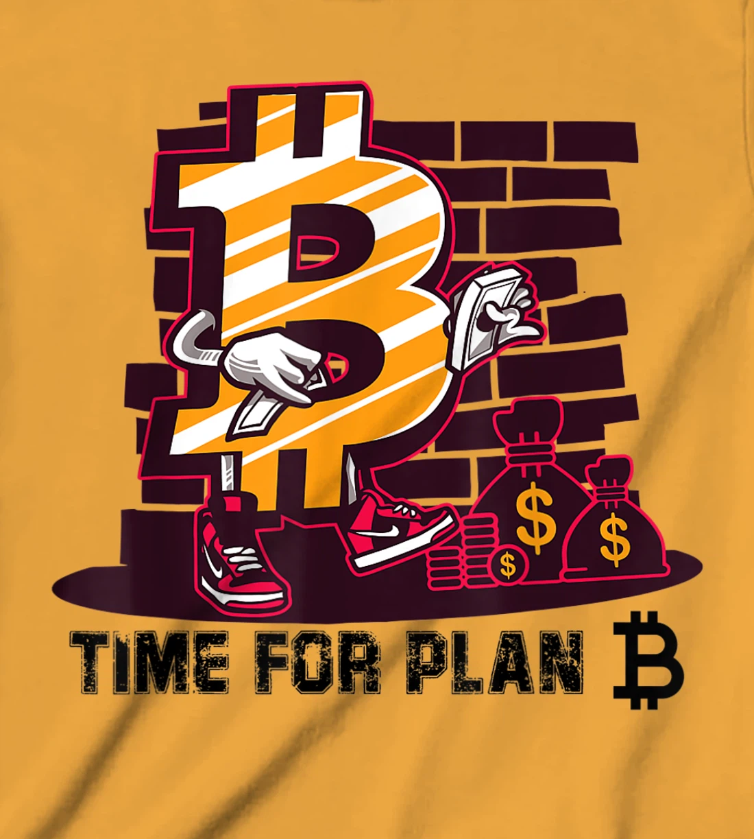 Womens Time for Plan Bitcoin btc Miner Wallet BTC Crypto T-Shirt, Kid T-Shirt and Women T-Shirt