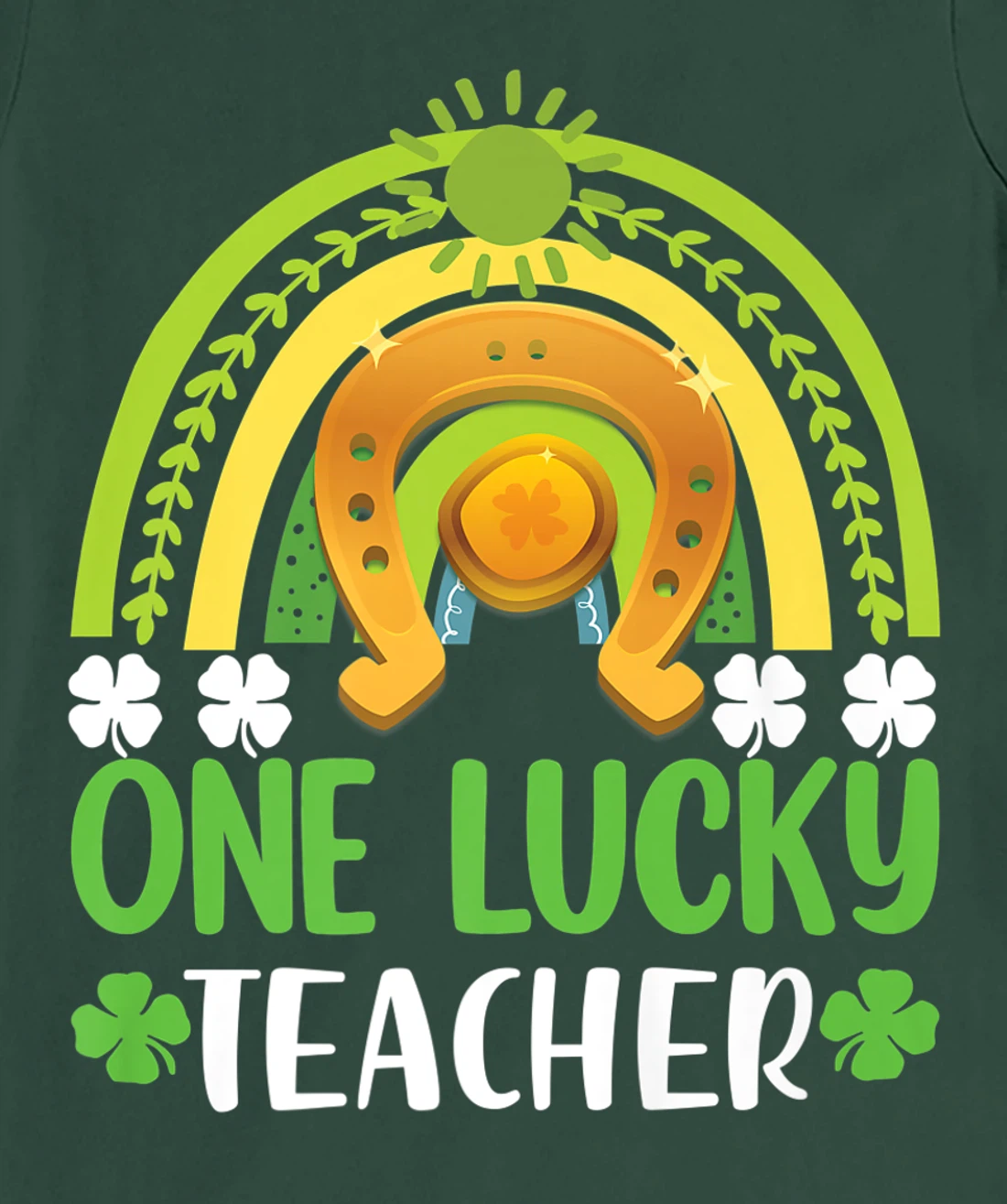 One Lucky Teacher St Patricks Day Shamrock Men Women Gifts T-Shirt, Kid T-Shirt and Women T-Shirt