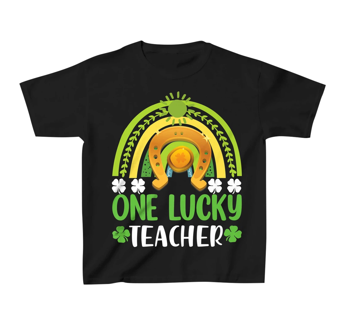 One Lucky Teacher St Patricks Day Shamrock Men Women Gifts T-Shirt, Kid T-Shirt and Women T-Shirt