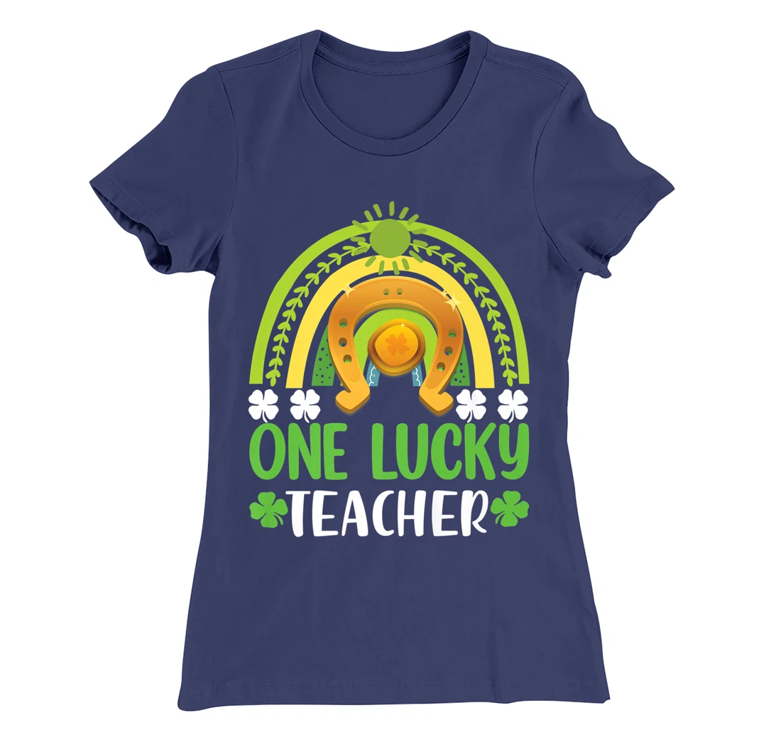 One Lucky Teacher St Patricks Day Shamrock Men Women Gifts T-Shirt, Kid T-Shirt and Women T-Shirt