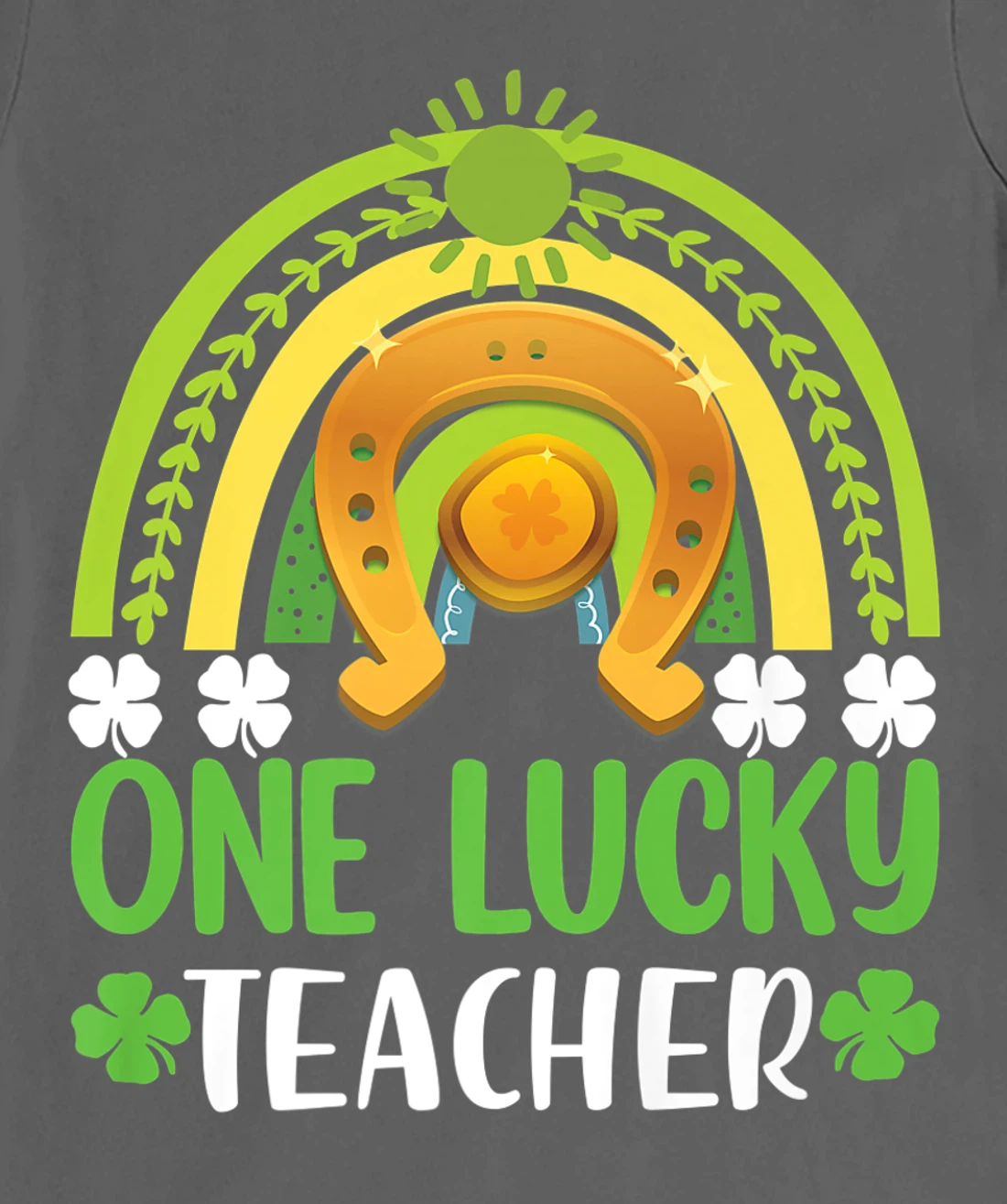 One Lucky Teacher St Patricks Day Shamrock Men Women Gifts T-Shirt, Kid T-Shirt and Women T-Shirt