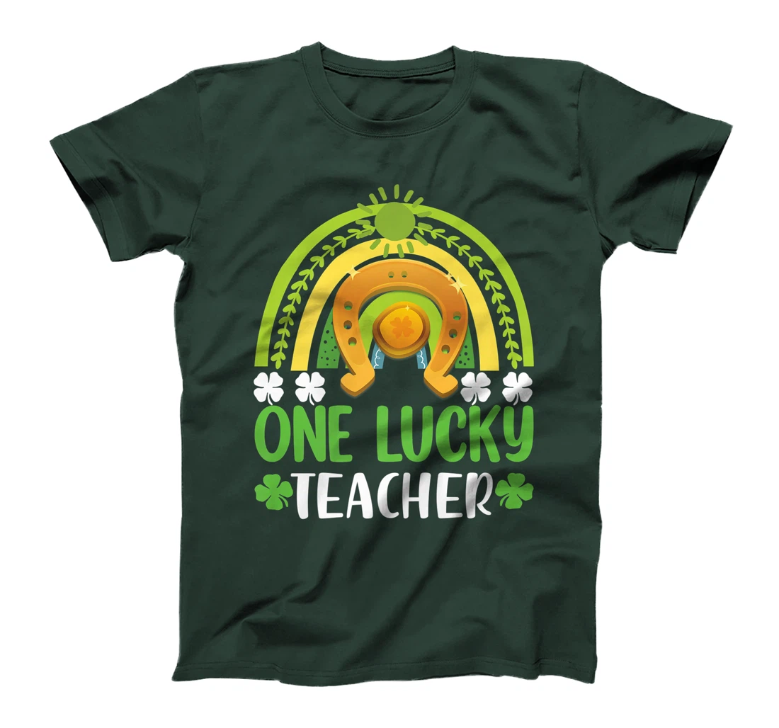 One Lucky Teacher St Patricks Day Shamrock Men Women Gifts T-Shirt, Kid T-Shirt and Women T-Shirt