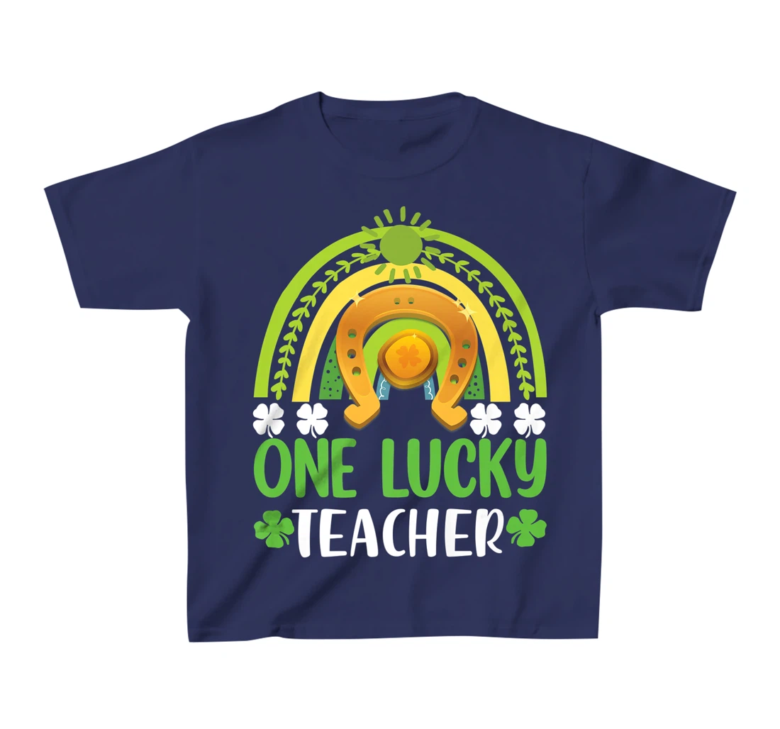 One Lucky Teacher St Patricks Day Shamrock Men Women Gifts T-Shirt, Kid T-Shirt and Women T-Shirt