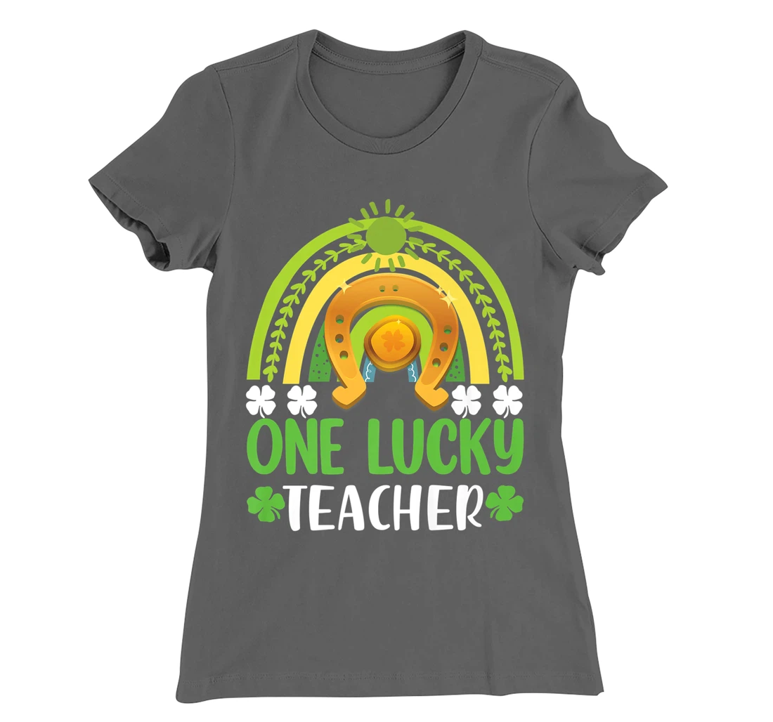 One Lucky Teacher St Patricks Day Shamrock Men Women Gifts T-Shirt, Kid T-Shirt and Women T-Shirt