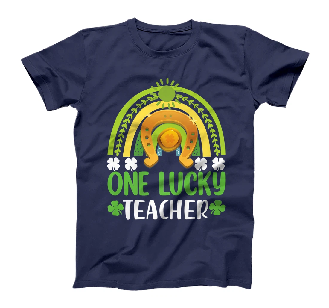 One Lucky Teacher St Patricks Day Shamrock Men Women Gifts T-Shirt, Kid T-Shirt and Women T-Shirt