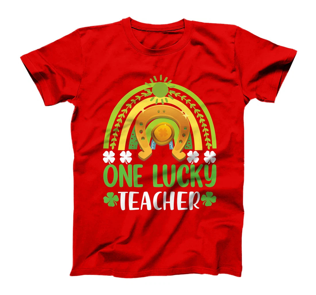 One Lucky Teacher St Patricks Day Shamrock Men Women Gifts T-Shirt, Kid T-Shirt and Women T-Shirt