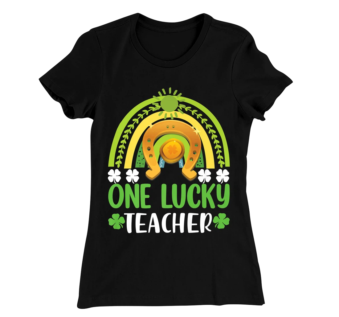 One Lucky Teacher St Patricks Day Shamrock Men Women Gifts T-Shirt, Kid T-Shirt and Women T-Shirt