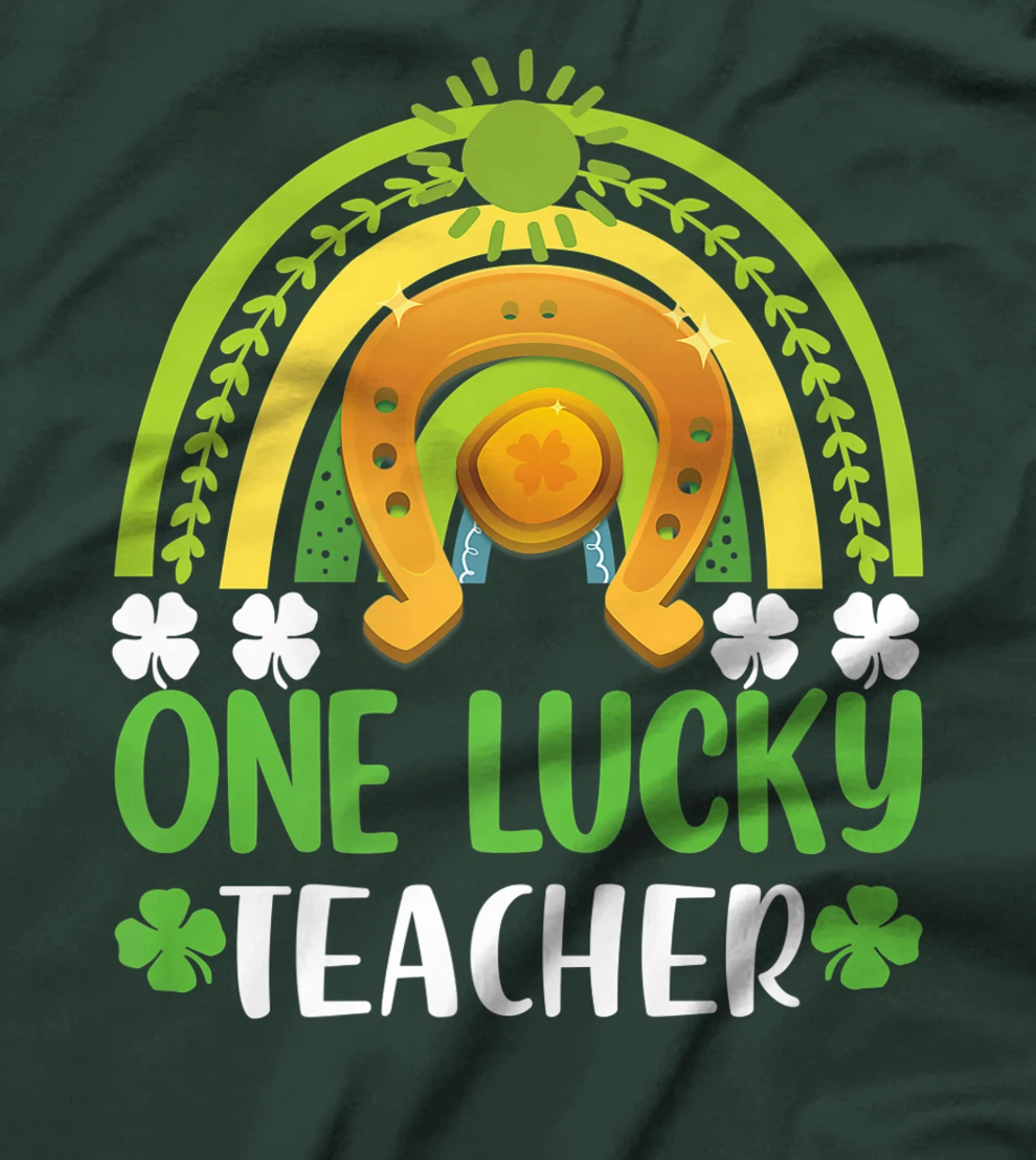 One Lucky Teacher St Patricks Day Shamrock Men Women Gifts T-Shirt, Kid T-Shirt and Women T-Shirt