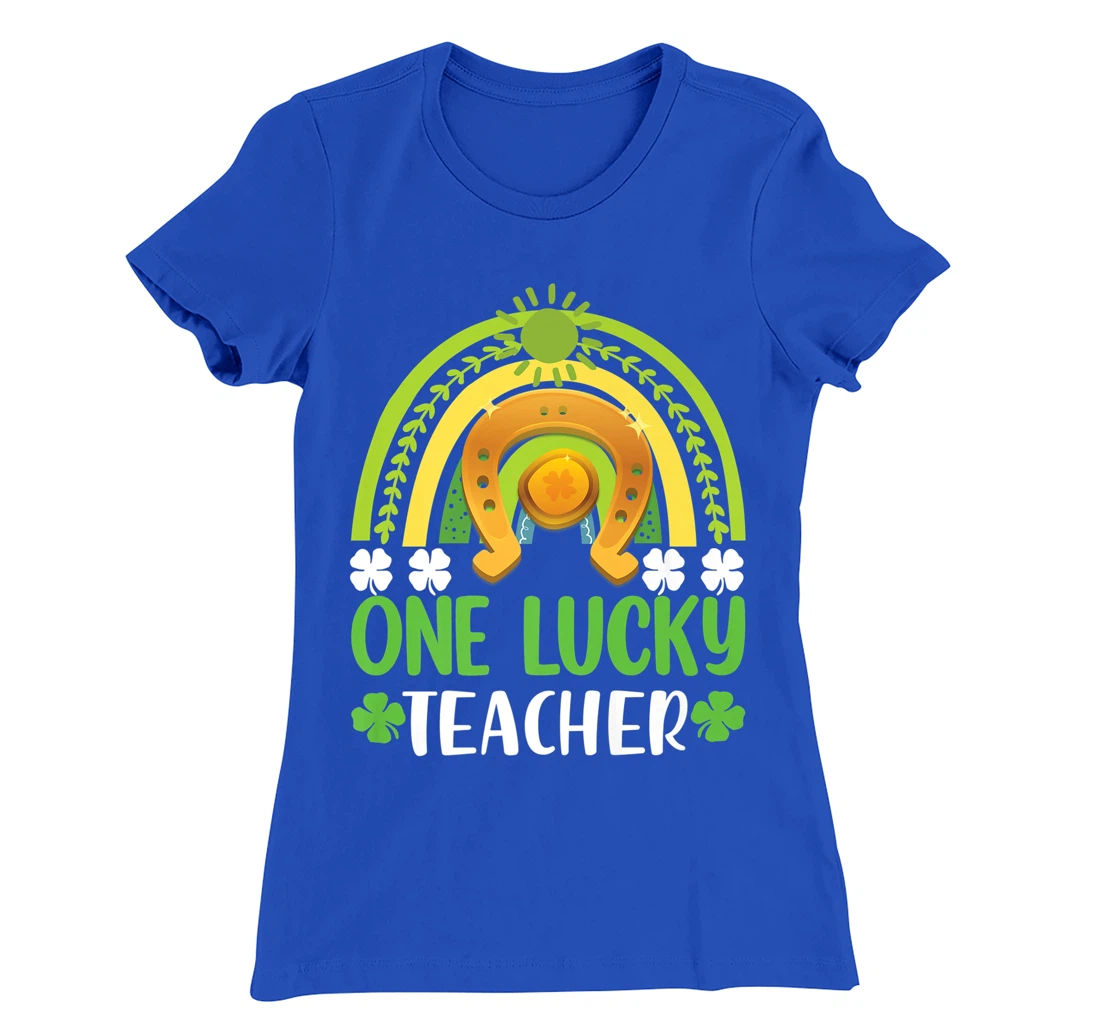 One Lucky Teacher St Patricks Day Shamrock Men Women Gifts T-Shirt, Kid T-Shirt and Women T-Shirt